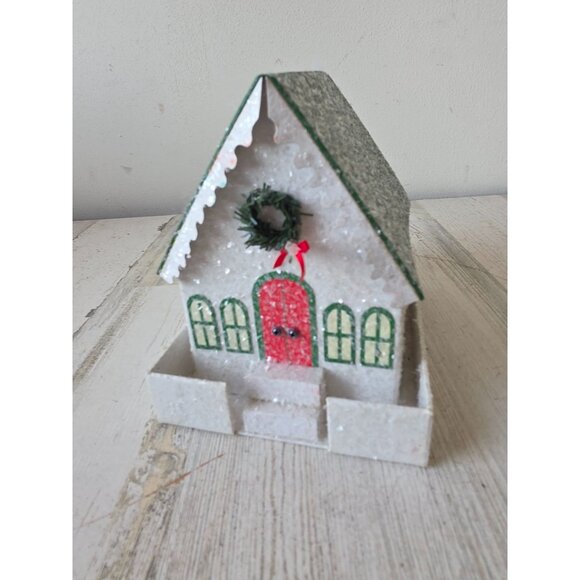 Sparkly Noel Wood song designs demdaco glitter church chapel box container - Picture 1 of 7